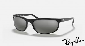 Ray Ban Predator 2 Matte Black Frame Grey Mirror Lenses Sunglasses
