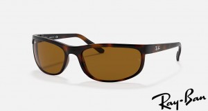 Ray Ban Predator 2 Polished Dark Havana Frame Brown Lenses Sunglasses