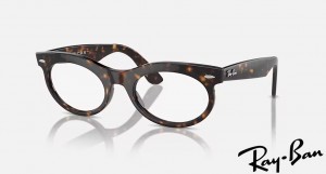 Ray Ban Wayfarer Oval Transitions Polished Havana Frame Clear/Brown Transitions Lenses Sunglasses