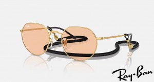 Ray Ban California Jack Limited Polished Gold Frame Pink Lenses Sunglasses