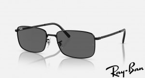 Ray Ban RB3717 Polished Black Frame Grey Lenses Sunglasses