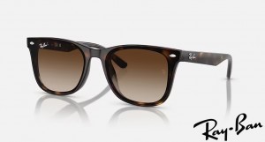 Ray Ban RB4420 Polished Havana Frame Brown Gradient Lenses Sunglasses