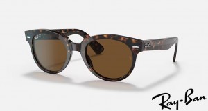 Ray Ban Orion Polished Tortoise Frame Brown Lenses Sunglasses