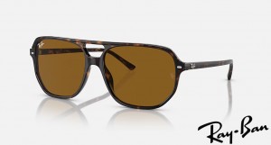 Ray Ban Bill One Polished Havana Frame Brown Lenses Sunglasses